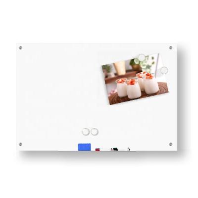 China Desktop Magnetic Tempered Glass Erase Whiteboard Message Board Dry Sheet for sale