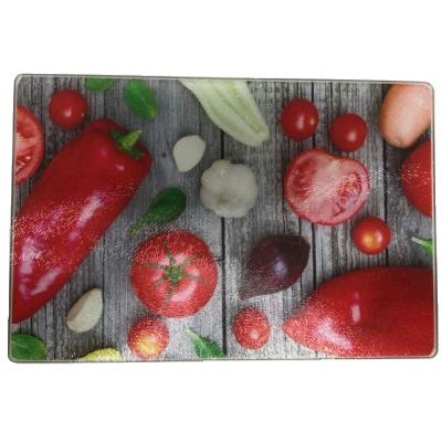 China Viable Special Pattern Printed Vegetable And Fruit Cutting Board For Festival for sale