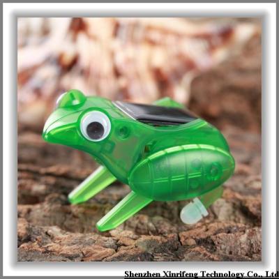 China Solar Toys Wholesale Small Solar Toy Power By Solar Energy Green Frog for sale