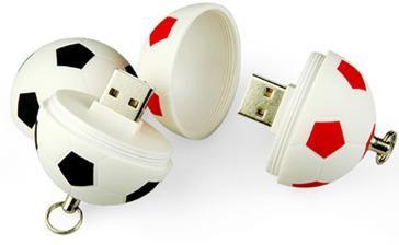 China Novelty Football High Capacity Unique USB Flash Drive 2.0 , 4GB 8GB 16GB for sale