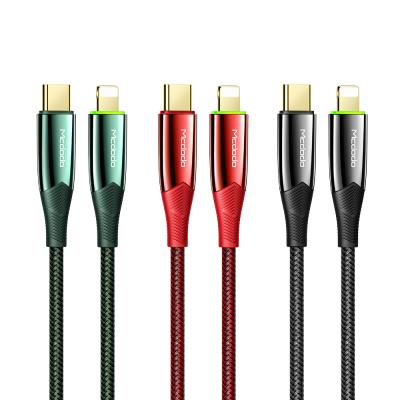 China With Patent Automatic Power-up IC Disconnect 20W PD 3a Usb Data Fast Charging Data Cables For iPhone Data Charging Lead Usb Cable Type-C for sale