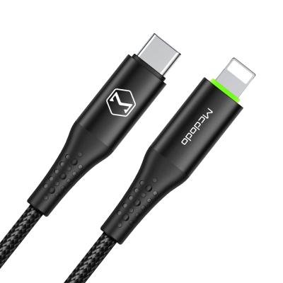 China Power Cable 36W Usb2.0 Smart Auto Power Off C To Iphone Mobile Phone Cable 36W PD Power Charging Cable Type C Fast Charging Cable For Lighting for sale