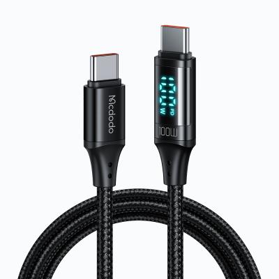 China For macbook led show HD E-brand 100W computer cables Usb C to Usb C 5A type fast charging C cable for MacBook Pro 2021/20/19 iPad pro 2 for sale