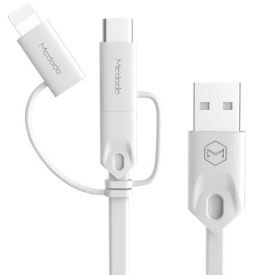 China One Cable Can Charge White Different Mobiles Band Classic Wholesale Style 3 in 1 Cables 2.1A Charging USB to Micro Iphone/Type-c/ Cell Phone Accessories for sale