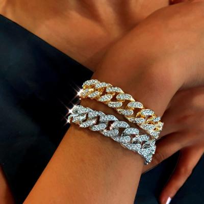 China Custom Crystal Bracelets & Bangles Luxury Diamond Gold Bracelets Women Stainless Steel Bracelets CLASSIC for sale