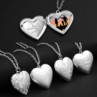 China Europe and America high quality gold plated 925 stainless steel heart shape zircon necklace sterling silver pendant custom jewelry for sale