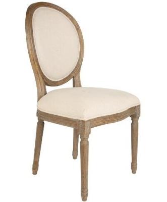 China Cheap Price Traditional Hot Sale Solid Wood Louis Dining Chair Round Back Chair For Home Or Party Rental for sale