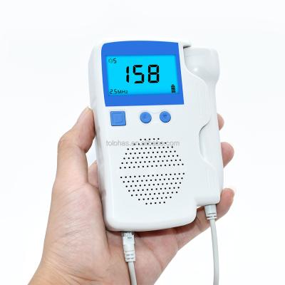 China Wholesale Price LHT802 Plastic Home Pocket Digital Fetal Doppler Fetal Doppler Ultrasound For Sale for sale