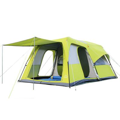 China Easy Set Up Tent Outdoor Camping Thickened Rainproof Outdoor Camping 8-10 People Hall One Room Rain Explosion Proof Tent for sale