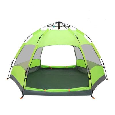 China Cost Effective Hexagonal Structure Customization Strong Support Frame Extended Type Outdoor Tent For Mountaineering And Hiking for sale