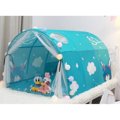 China Baby brand cartoon pattern low-profile house anti-fall protective extended type embellished children's indoor tent for sale