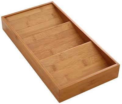 China Eco - Friendly Bamboo Spice Rack Cabinet Drawer Tray Organizer for sale