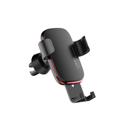 China Adjustable Size Ldnio MG10 Metal Phone Holder Gravity Car Mount Auto Lock Metal Car Phone Holder for sale