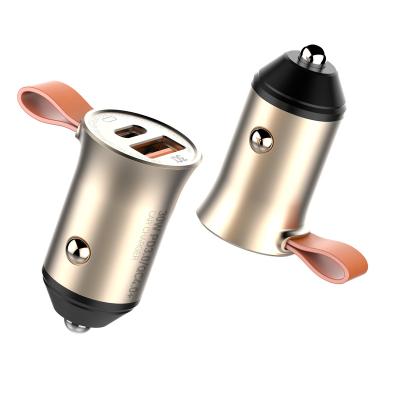 China Cyberpunk LDNIO C509Q QC4.0 Fast Charging Palladium Mobile Phone Charger Car USB Charger Adapter 30W Palladium USB C Car Charger for sale