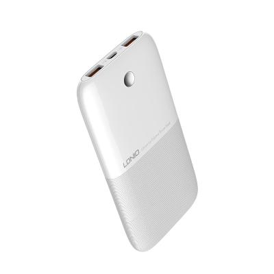 China Carry Portable Charger Easy Fast Charging 10000mAh With Usb Li-polymer Power Bank 2.1 High Density Dual Output for sale