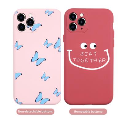 China Ambient Harmless Notes Can Be Wiped Custom Printed Eco Friendly Handphone Soft Logo Silicone Cell Phone Case For Iphone12 Max 11Pro for sale