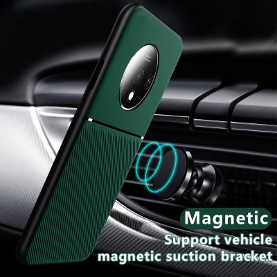 China Magnetic Shockproof Soft Shockproof Silicone Car Phone Holder Shell For Oneplus Case Luxury Phone Case For Oneplus 7T 7TPro 7 Ultra-thin Protective 7Pro 6 Cover For 7 6 T Coque Funda for sale