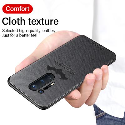 China Cloth Phone Cover For Oneplus Case Slim And Light Texture Cloth Magnetic Bat Phone Case For Oneplus 8 8Pro 7T 7TPro 7 Luxury Silicone 7Pro 6 6T 5 5T Cover for sale