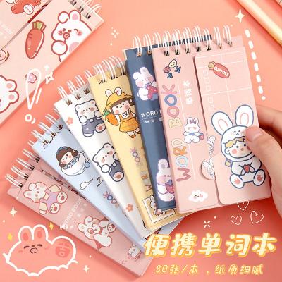 China Wholesale Customized Printed Student A5 Coil Book Work Notepad Gift Notebook Beautiful Professional Creative Cartoon Loose Leaf Book for sale