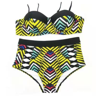 China 2021 viable fashion hot sale swimwear and beach wear plus size 2 piece bikini swimwear for sale