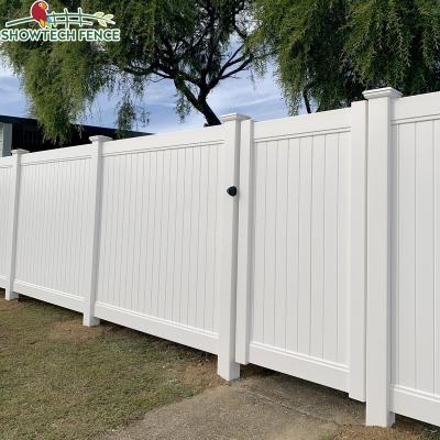 China Easily Assembled Cheap White Outdoor 6x8 8ft PVC Fence Vinyl Fence Garden Privacy Panels for sale