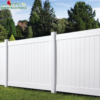 China Easily Assembled Outdoor 6x8 8ft White PVC Privacy Fence Vinyl Fence Panels for sale