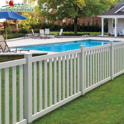 China Easily Assembled High Security PVC Vinyl Child Swimming Pool Safety Fence Stakes for sale