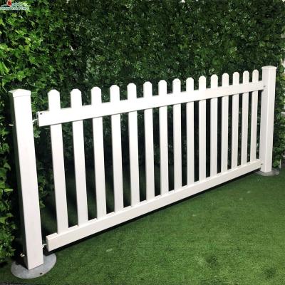 China Easily Assembled White Vinyl PVC Temporary Removable Fence for sale