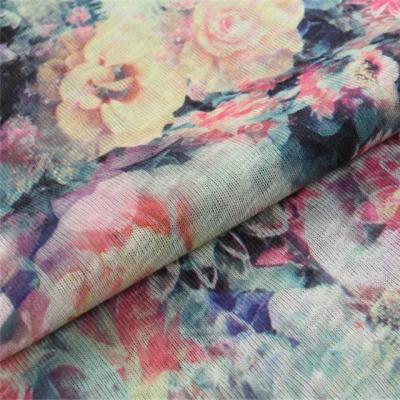 China High Quality 100% Antistatic Polyester Transfer Printing Knitted Fabric for sale