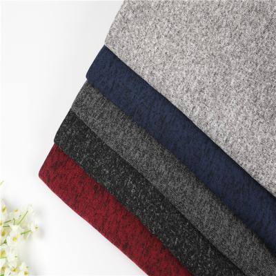 China Shrink-resistant 100% polyester hacci brushed 300gsm for winters sweater knitting fabric for sale