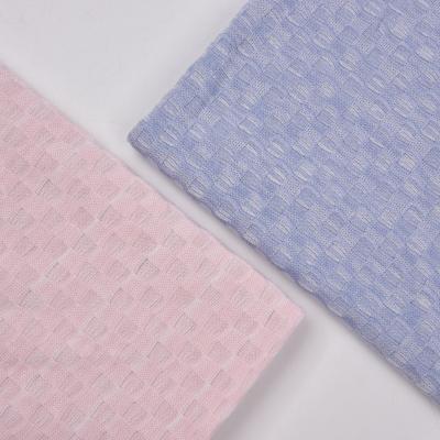 China 70%POLYESTER 30%COTTON SUSTAINABLE SOLID JACQUARD KNITTED FABRIC for sale