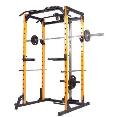 China Smith Machine Gym Universal Multi Bird Weightlifting Sight Push Bench Longmen Equipment Fitness Squat Rack Small for sale