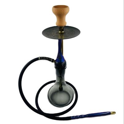 China 2022 New Design Fashionable Hookah Aluminum Glass Hookah 57cm Hookah for sale