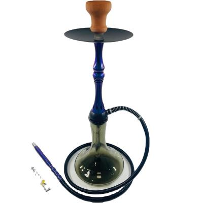 China Moden Hot Selling Glass Hookah With Single Pipes Aluminum Hookahs Exotic Portable Hookah for sale