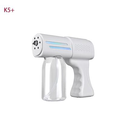 China Portable Sanitized Handheld Rechargeable 380ml USB Water Alcohol Vapor Spray Gun Life K5 Pro Healthy Nano Electric Mist Sprayer Rechargeable Nano Machine for sale