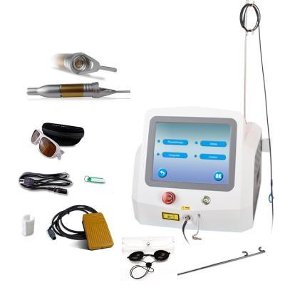 China Onychomycosis (nail fungus) vein fungus removal laser evlt diode laser machine vascular nail removal 980 nm 1470nm 40wat removal for sale