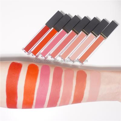 China RTS011 waterproof fashion cutomized logo private label long lasting matte liquid lipstick for sale