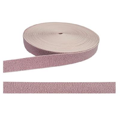 China High Density Durable Glitter Lurex Elastic Band Rose Gold Elastic Webbing Strap For Lunch Box Bandage for sale