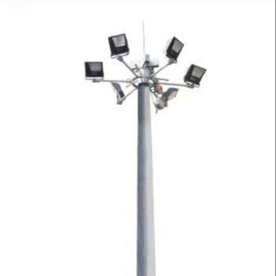 China High Luminous Steel High Mast Flood Light Pole Base Price for sale