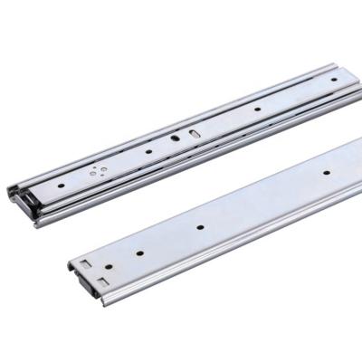 China 3 Fold+Full Extension Foxslide 3 Fold 51 Mm Width 300mm 350mm 400mm 450mm Side Mounted Ball Bearing Full Extension Drawer Slide Telescopic Handle for sale