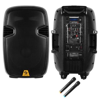 China Plastic Rechargeable Portable Speaker Battery Speaker 15inch Portable Speakers for sale