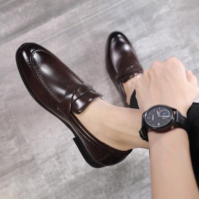 China SS0528 Wholesale 2019 Autumn New Arrival PU Leather Shoes Mens Designer Fashion Flat Slip On Casual Loafers for sale