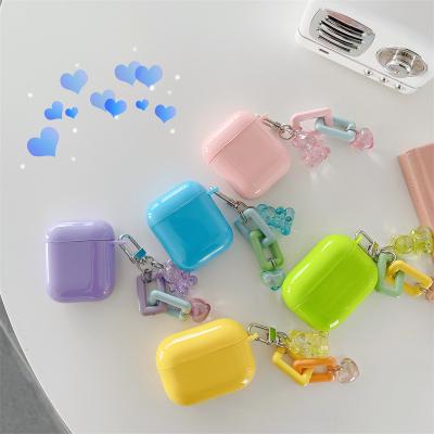 China For Cute Earphone Chain For Luxury Bear Key Chain And Airpod Case For Airpod Gen 2 Cases For Airpod Pro Cases for sale