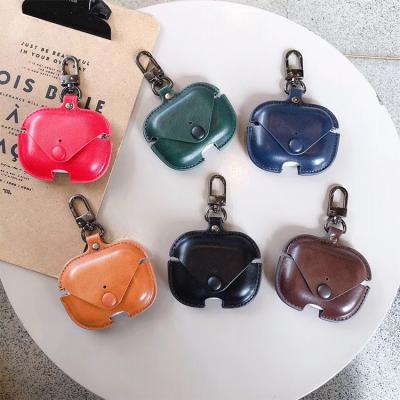 China High End Design High Quality Cowhide For Airpods 3 Leather Case For Airpod Pro Leather Case For Airpods Pro Case for sale