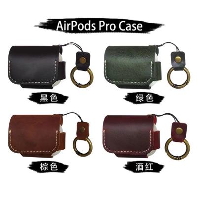 China Wholesale High End Design True Leather Case For Airpods Pro For Apple Airpods Pro Case For Airpods Pro Case for sale