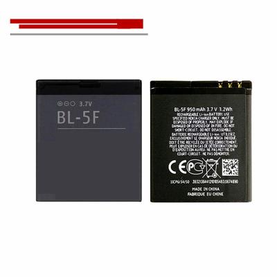 China For Nokia 6210s 6260s 6290 6710n E65 N93i N95 N96 N99 C5-01 Hot Selling BL-5F Mobile Phone Rechargeable Battery For Nokia E65 Battery Price 3.7V 600mAh Mobile Phone Batteries for sale