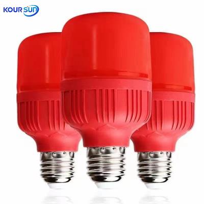 China Hotel Holiday party red LED decorative lamp Chinese red bulb lamp for sale