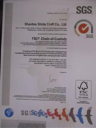 FSC - Shantou Shida Craft Co., Ltd.