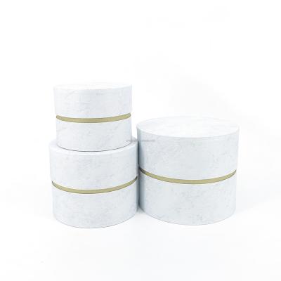 China High Wholesale Price New Attractive Wallpaper Lid Around Cylinder Gift Storage Packing Box For Flower for sale