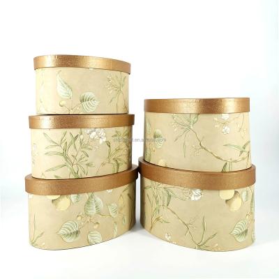 China Luxury Unique Elegant Elegant Handmade Flowers Rose Cardboard Storage Gift Box For Clothes Wedding Party for sale